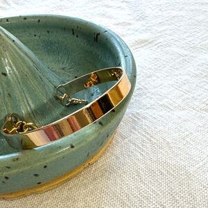 Gold Cuff Bracelet -Adjustable!